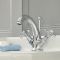 Grifo Mezclador para Lavabo Monoforo Tradicional con Manijas en Cruceta Disponible en Distintos Acabados - Elizabeth