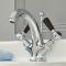 Grifo Mezclador para Lavabo Monoforo Tradicional con Manijas a Palanca Disponible en Distintos Acabados - Elizabeth