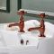 Par de Grifos Tradicionales para Lavabo con Manijas en Cruceta Disponible en Distintos Acabados - Elizabeth