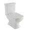 Conjunto de Baño Tradicional Completo con Mampara de Ducha Angular, Inodoro con Cisterna y Lavabo con Pedestal - Chester