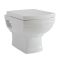 Conjunto de Baño Tradicional Completo con Mampara de Ducha Angular, Inodoro Suspendido con Cisterna y Lavabo con Pedestal - Chester
