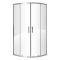 Conjunto de Baño Tradicional Completo con Mampara de Ducha Angular, Inodoro Suspendido con Cisterna y Lavabo con Pedestal - Chester