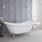 Conjunto de Baño Tradicional Completo con Bañera Exenta, Inodoro Suspendido con Cisterna y Lavabo con Pedestal - Chester