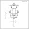 Válvula de Desagüe Universal Manual para Lavabo - Negra