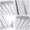 Radiador de Diseño Vertical (Panel Único) - 1600mm x 354 mm - Plateado - Sloane