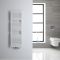 Radiador Toallero - Plano - con Conexión Central - 1200mm x 400mm - Blanco - Magera