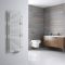 Radiador Toallero - Plano - con Conexión Central - 1200mm x 500mm - Blanco - Magera