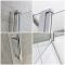 Mampara de Ducha de Obra Angular con Panel Doble y Bisagras -  Disponible en Distintas Medidas - Portland