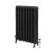 Radiador de Hierro Fundido de 950 mm - Acabado Negro Efecto Pizarra - Charlotte - Disponible en Distintas Medidas