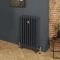 Radiador de Hierro Fundido de 3 Columnas - Altura de 760mm - Acabado de Color Gris Railings Grey de Farrow & Ball - Mercury