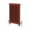 Radiador en Hierro Fundido de 3 Columnas - Altura de 860mm - Color Rojo Eating Room Red de Farrow & Ball - Mercury