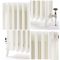Radiador de Hierro Fundido de 4 Columnas - Altura de 660mm - Blanco Porcelana - Disponible en Distintas Medidas - Isabel