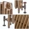 Radiador de 4 Columnas en Hierro Fundido  - Alt. de 960mm  - Oro Quemado - Disponible en Distintas Medidas - Mercury