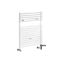 Radiador Toallero Mixto Blanco  - 730mm x 450mm - incl. Elemento Eléctrico de 400W, Pieza en Forma de T y Llaves - Arno