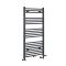 Radiador Toallero Mixto Antracita Plano - 1188mm x 500mm - incl. 600W Elemento Eléctrico, Pieza en Forma de T y Llaves - Neva
