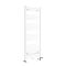 Radiador Toallero Mixto Blanco Plano - 1600mm x 500mm - incl. 800W Elemento Eléctrico, Pieza en Forma de T y Llaves - Neva