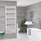 Radiador Toallero Mixto Blanco Plano - 1600mm x 500mm - incl. 800W Elemento Eléctrico, Pieza en Forma de T y Llaves - Neva