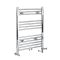 Radiador Toallero Mixto Cromado Plano - 803mm x 500mm - incl. 300W Elemento Eléctrico, Pieza en Forma de T y Llaves - Neva