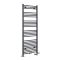 Radiador Toallero Mixto Antracita Plano - 1600mm x 600mm - incl. Elemento Eléctrico de 1000W, Pieza en Forma de T y Llaves - Neva