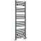 Radiador Toallero Mixto Antracita Plano - 1785mm x 600mm - incl. Elemento Eléctrico de 1000W, Pieza en Forma de T y Llaves - Neva