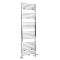 Radiador Toallero Mixto Cromado Plano - 1785mm x 600mm - incl. Elemento Eléctrico de 1000W, Pieza en Forma de T y Llaves - Neva