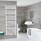 Radiador Toallero Mixto Blanco Plano - 1785mm x 600mm - incl. Elemento Eléctrico de 1000W, Pieza en Forma de T y Llaves - Neva