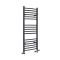 Radiador Toallero Mixto Antracita Curvo - 1200mm x 500mm - incl. 600W Elemento Eléctrico, Pieza en Forma de T y Llaves - Artle