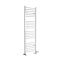 Radiador Toallero Mixto Blanco Curvo - 1600mm x 500mm - incl. 800W Elemento Eléctrico, Pieza en Forma de T y Llaves - Ive