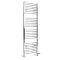 Radiador Toallero Mixto Cromado Curvo - 1800mm x 500mm - incl. 1000W Elemento Eléctrico, Pieza en Forma de T y Llaves - Kent