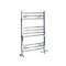 Radiador Toallero Mixto Cromado Curvo - 800mm x 600mm - incl. 300W Elemento Eléctrico, Pieza en Forma de T y Llaves - Kent