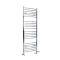 Radiador Toallero Mixto Cromado Curvo - 1600mm x 600mm - incl. 600W Elemento Eléctrico, Pieza en Forma de T y Llaves - Kent