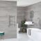 Radiador Toallero Mixto Cromado Plano - 600mm x 400mm - incl. 200W Elemento Eléctrico, Pieza en Forma de T y Llaves - Kent