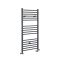 Radiador Toallero Mixto Antracita Plano - 1200mm x 400mm - incl. Elemento Eléctrico de 400W, Pieza en Forma de T y Llaves - Artle