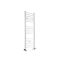 Radiador Toallero Mixto Blanco Plano - 1200mm x 400mm - incl. Elemento Eléctrico de 400W, Pieza en Forma de T y Llaves - Ive