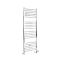 Radiador Toallero Mixto Cromado Plano - 1600mm x 400mm - incl. 300W Elemento Eléctrico, Pieza en Forma de T y Llaves - Kent