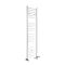 Radiador Toallero Mixto Blanco Plano - 1600mm x 400mm - incl. 600W Elemento Eléctrico, Pieza en Forma de T y Llaves - Ive