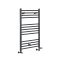 Radiador Toallero Mixto Antracita Plano - 1000mm x 500mm - incl. Elemento Eléctrico de 400W, Pieza en Forma de T y Llaves - Artle