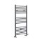 Radiador Toallero Mixto Antracita Plano - 1200mm x 500mm - incl. 600W Elemento Eléctrico, Pieza en Forma de T y Llaves - Artle