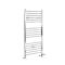 Radiador Toallero Mixto Cromado Plano - 1200mm x 500mm - incl. Elemento Eléctrico de 400W, Pieza en Forma de T y Llaves - Kent
