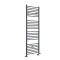 Radiador Toallero Mixto Antracita Plano - 1800mm x 500mm - incl. Elemento Eléctrico de 1000W, Pieza en Forma de T y Llaves - Artle
