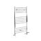 Radiador Toallero Mixto Cromado Plano - 1000mm x 600mm - incl. Elemento Eléctrico de 400W, Pieza en Forma de T y Llaves - Kent