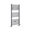 Radiador Toallero Mixto Antracita Plano - 1200mm x 600mm - incl. 600W Elemento Eléctrico, Pieza en Forma de T y Llaves - Artle