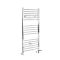 Radiador Toallero Mixto Cromado Plano - 1200mm x 600mm - incl. Elemento Eléctrico de 400W, Pieza en Forma de T y Llaves - Kent
