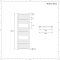 Radiador Toallero Mixto Cromado Plano - 1200mm x 600mm - incl. Elemento Eléctrico de 400W, Pieza en Forma de T y Llaves - Kent