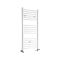 Radiador Toallero Mixto Blanco Plano - 1200mm x 600mm - incl. 600W Elemento Eléctrico, Pieza en Forma de T y Llaves - Ive