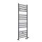 Radiador Toallero Mixto Antracita Plano - 1800mm x 600mm - incl. Elemento Eléctrico de 1000W, Pieza en Forma de T y Llaves - Artle