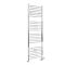 Radiador Toallero Mixto Cromado Plano - 1800mm x 600mm - incl. Elemento Eléctrico de 1000W, Pieza en Forma de T y Llaves - Kent