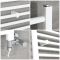 Radiador Toallero Mixto Blanco Plano - 1800mm x 400mm - incl. 800W Elemento Eléctrico, Pieza en Forma de T y Llaves - Ive