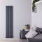 Radiador de Diseño Vertical (Panel Único) 1600mm x 354mm - Antracita - Revive