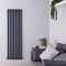 Radiador de Diseño Vertical (Panel Único) 1600mm x 472mm - Antracita - Revive